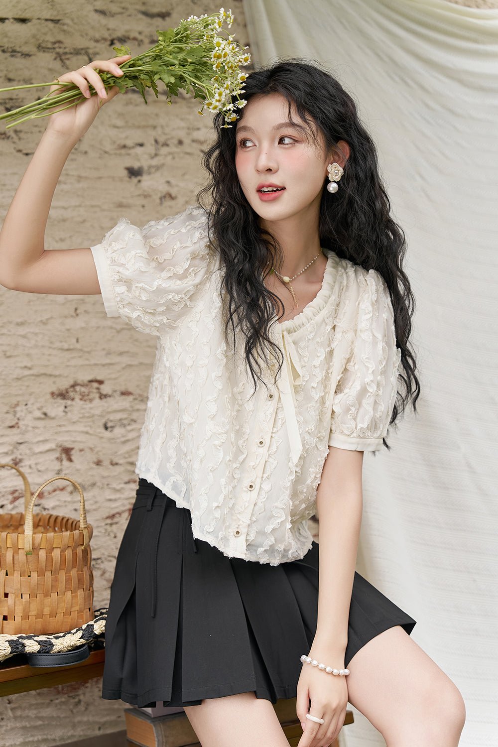 Puff Sleeve Blouses for Women - Mishow