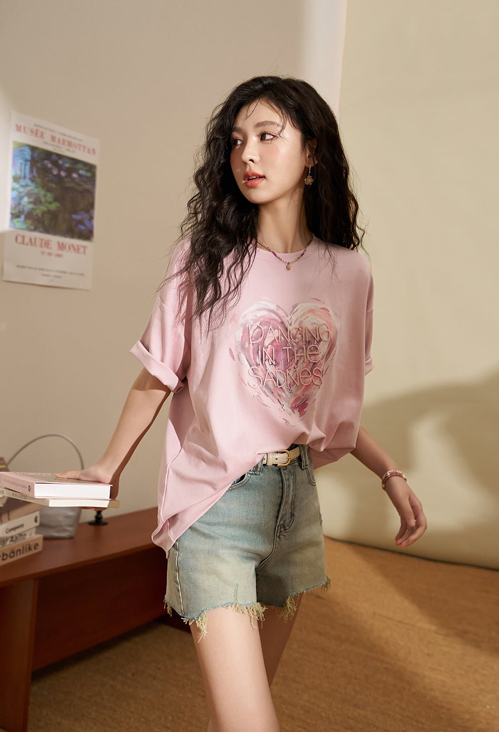 Women's Print T-shirt - Mishow