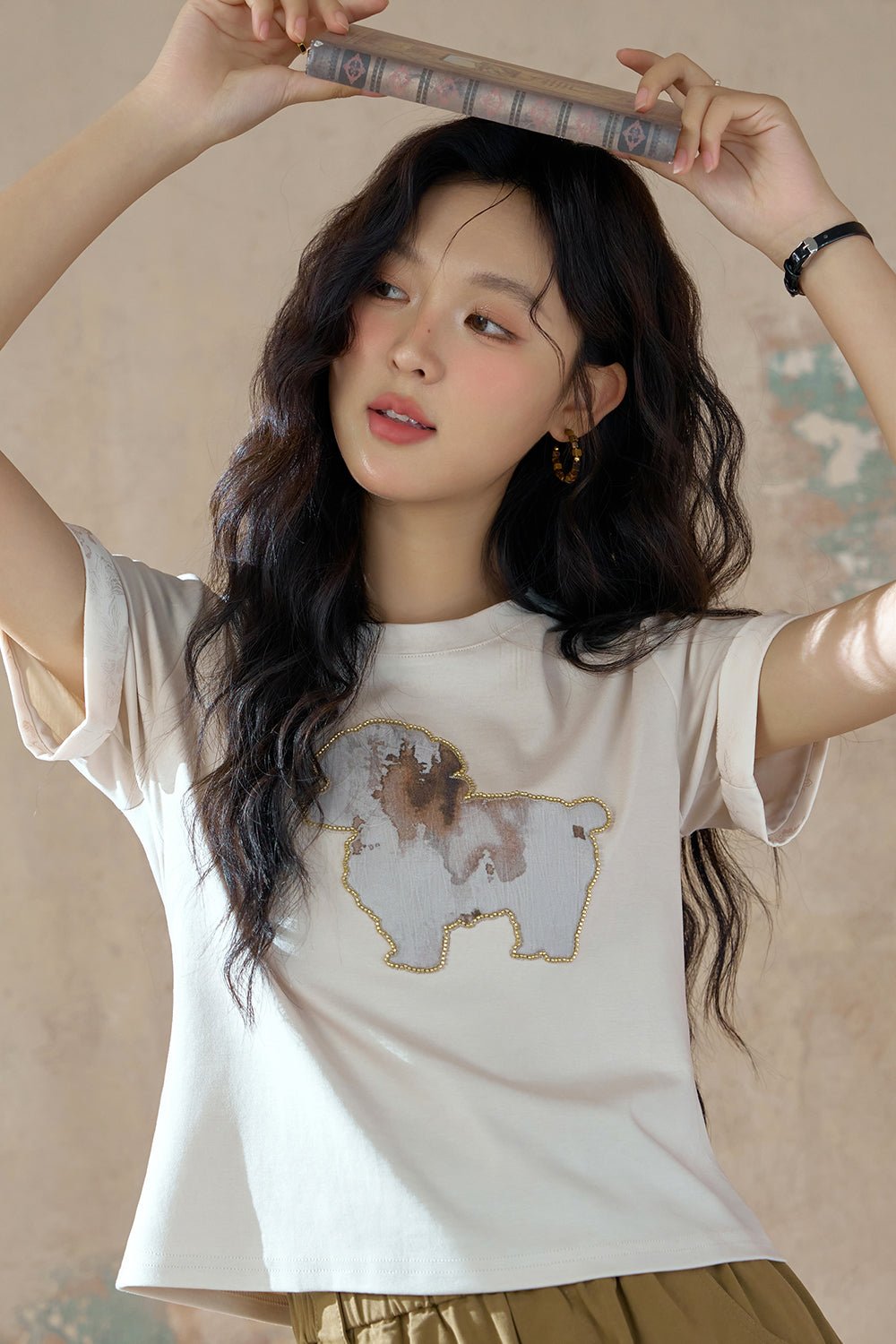 Women Petite Printing T-shirt