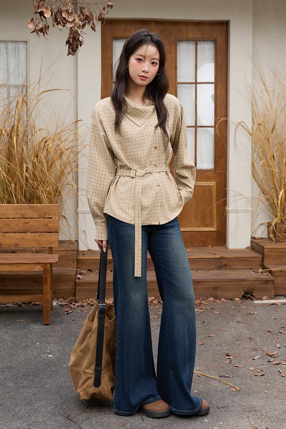 여성용 셔츠+벨트