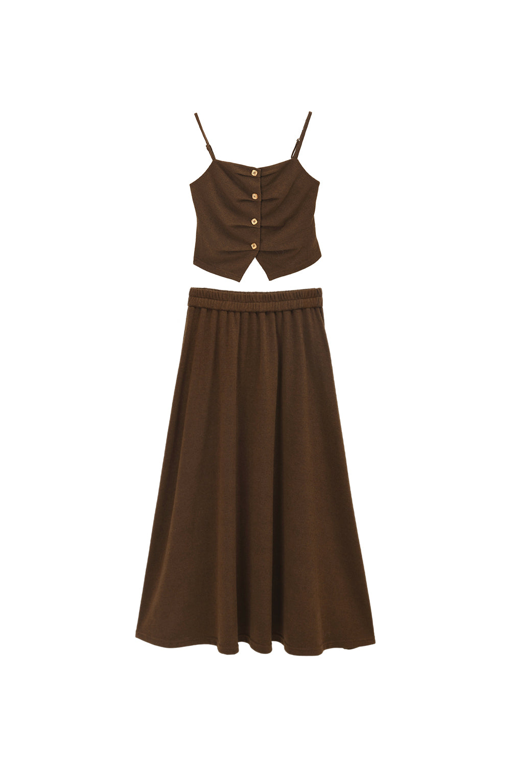 Spaghetti Strap Top and Skirt Set