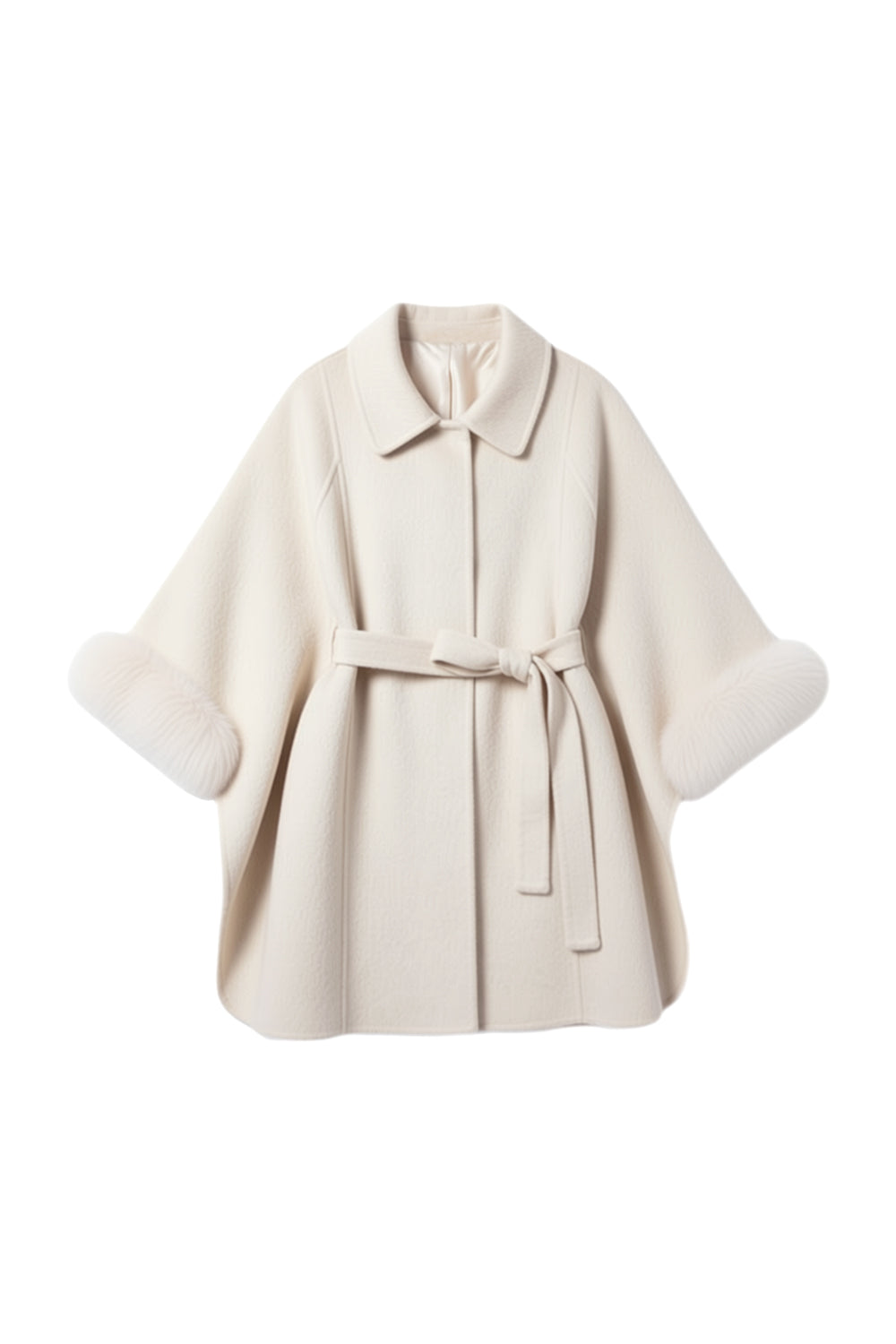 Woolen Coat+Belt for Women