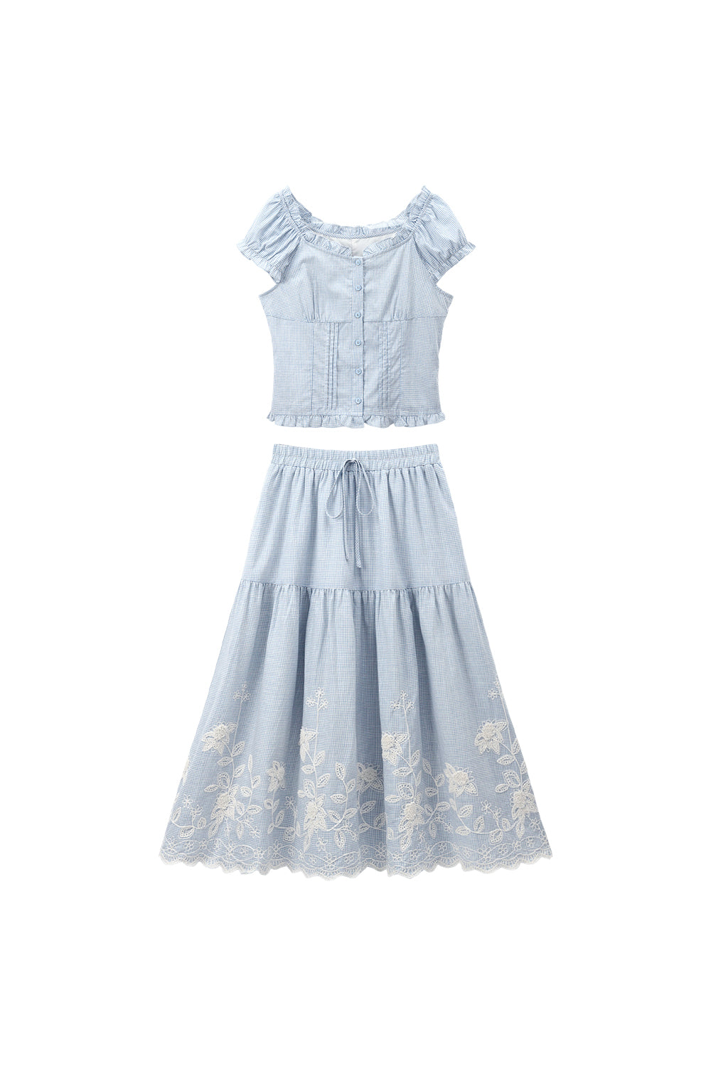 Blouse and Skirt Set