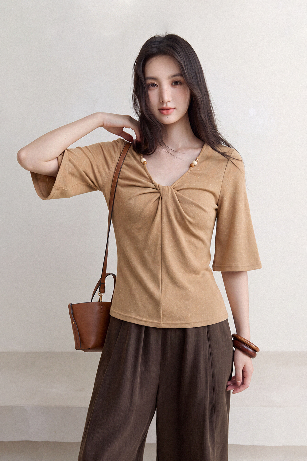 Mid-length Sleeve T-shirt for Women