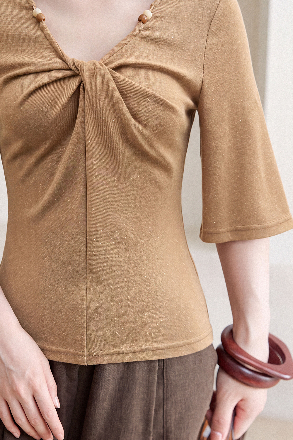 Mid-length Sleeve T-shirt for Women