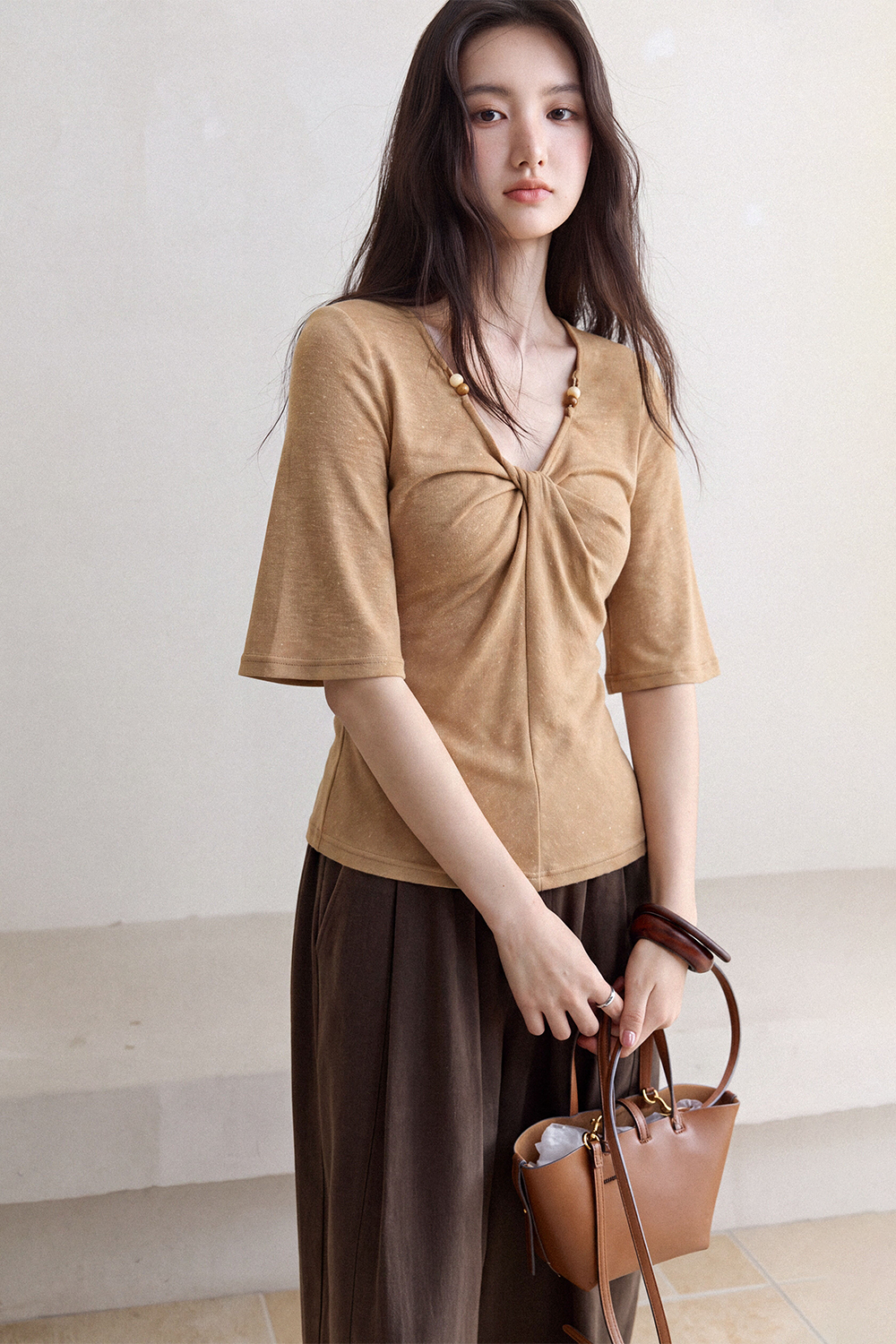 Mid-length Sleeve T-shirt for Women