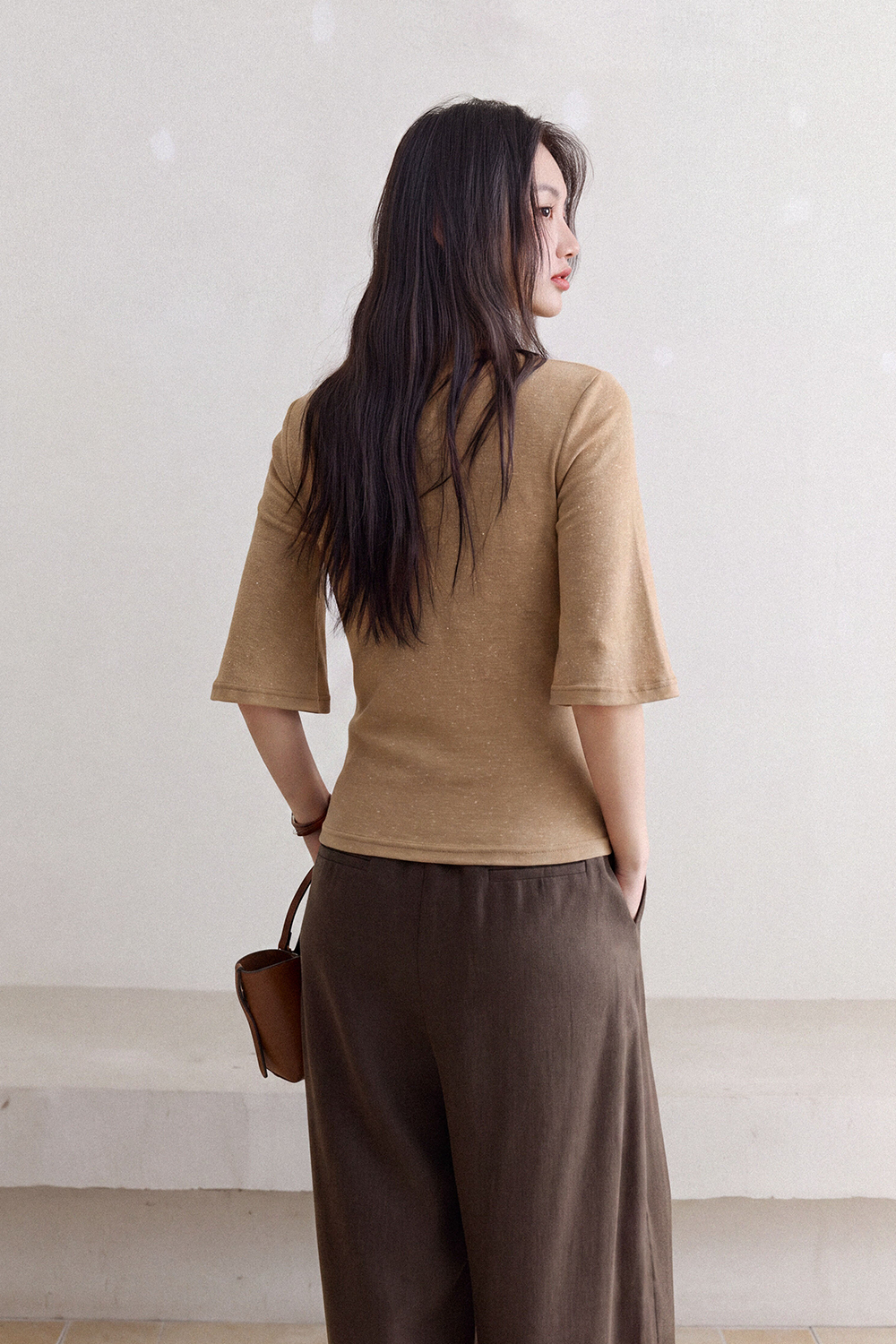 Mid-length Sleeve T-shirt for Women