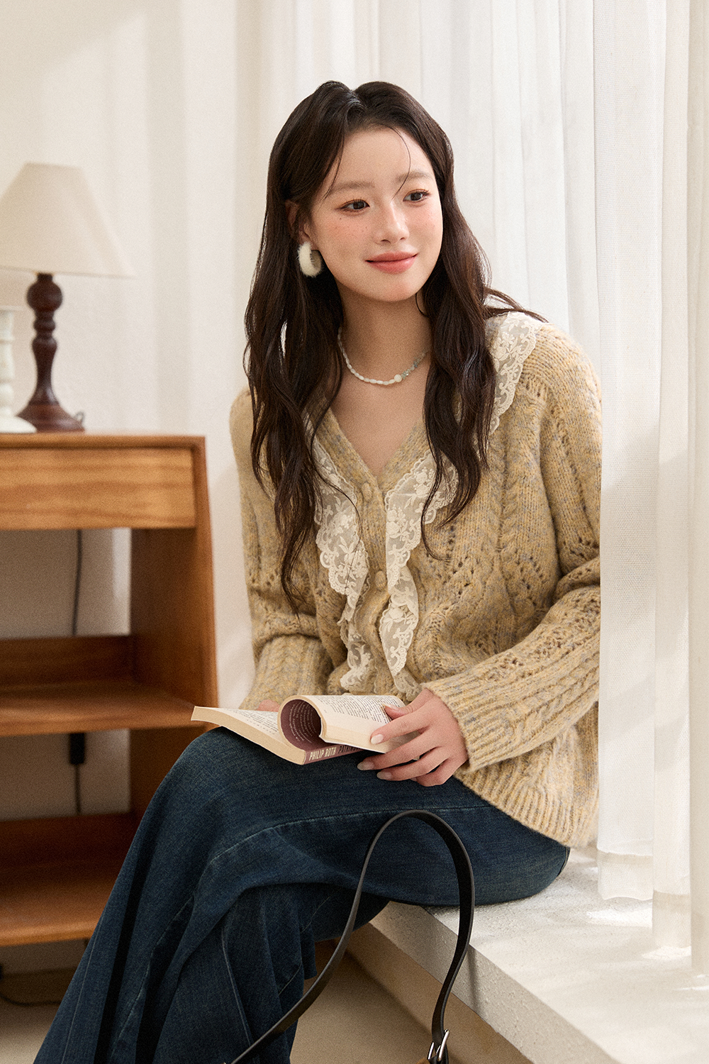 여성용 니트 셔츠