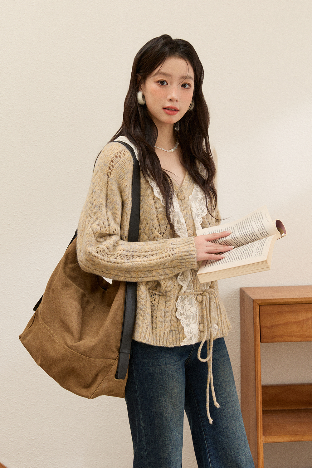 여성용 니트 셔츠