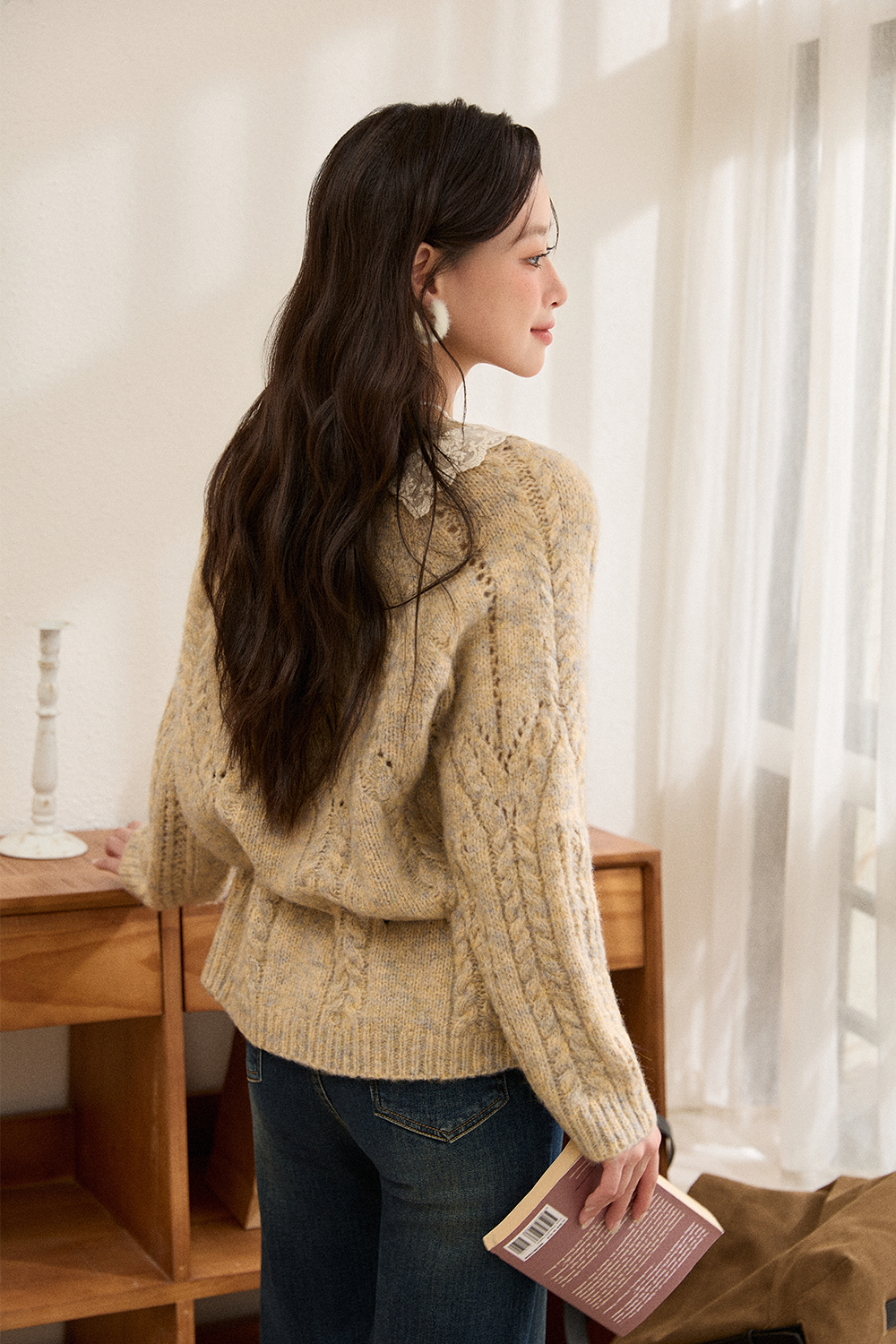 여성용 니트 셔츠