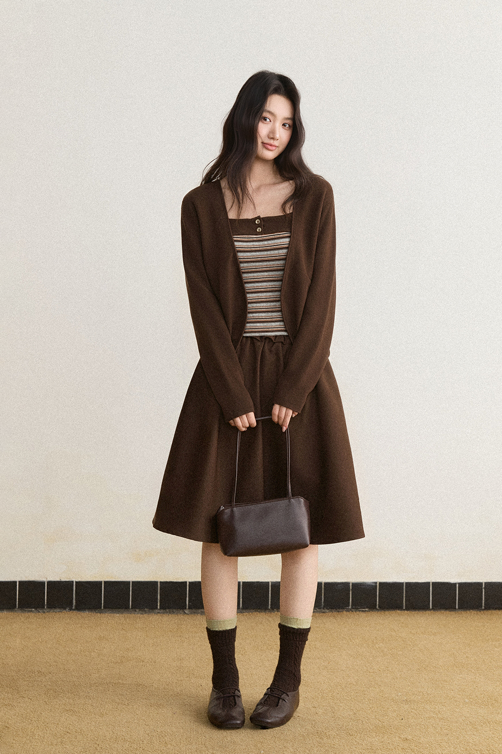 Knit Shirt+Camisole for Women MISHOW