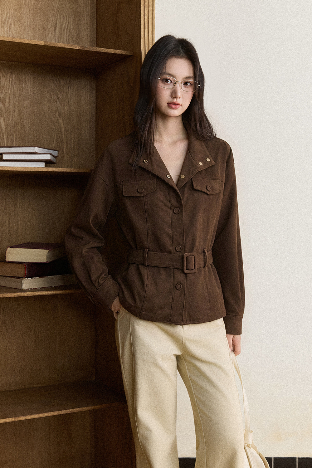 Coat+Belt for Women MISHOW