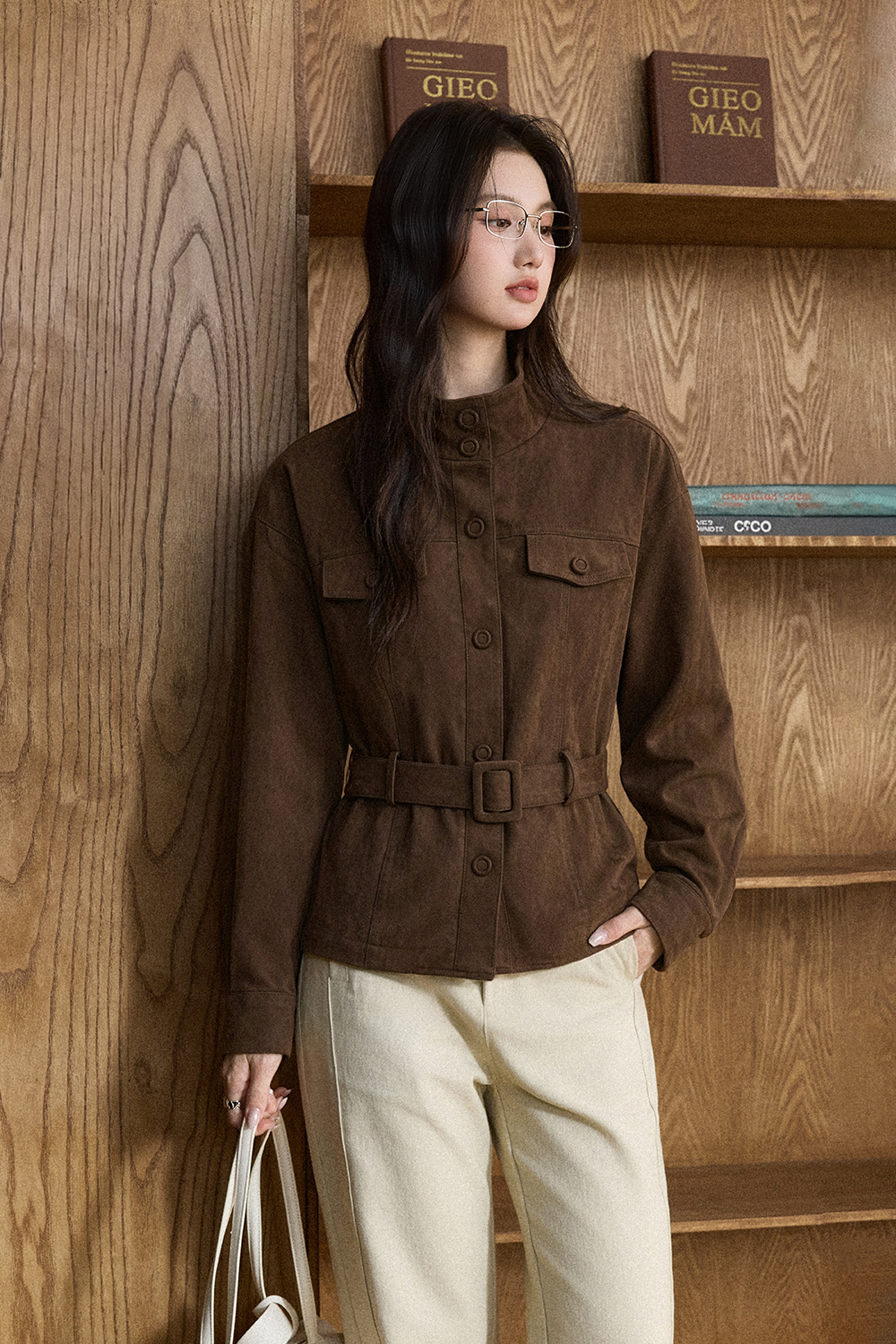 Coat+Belt for Women MISHOW
