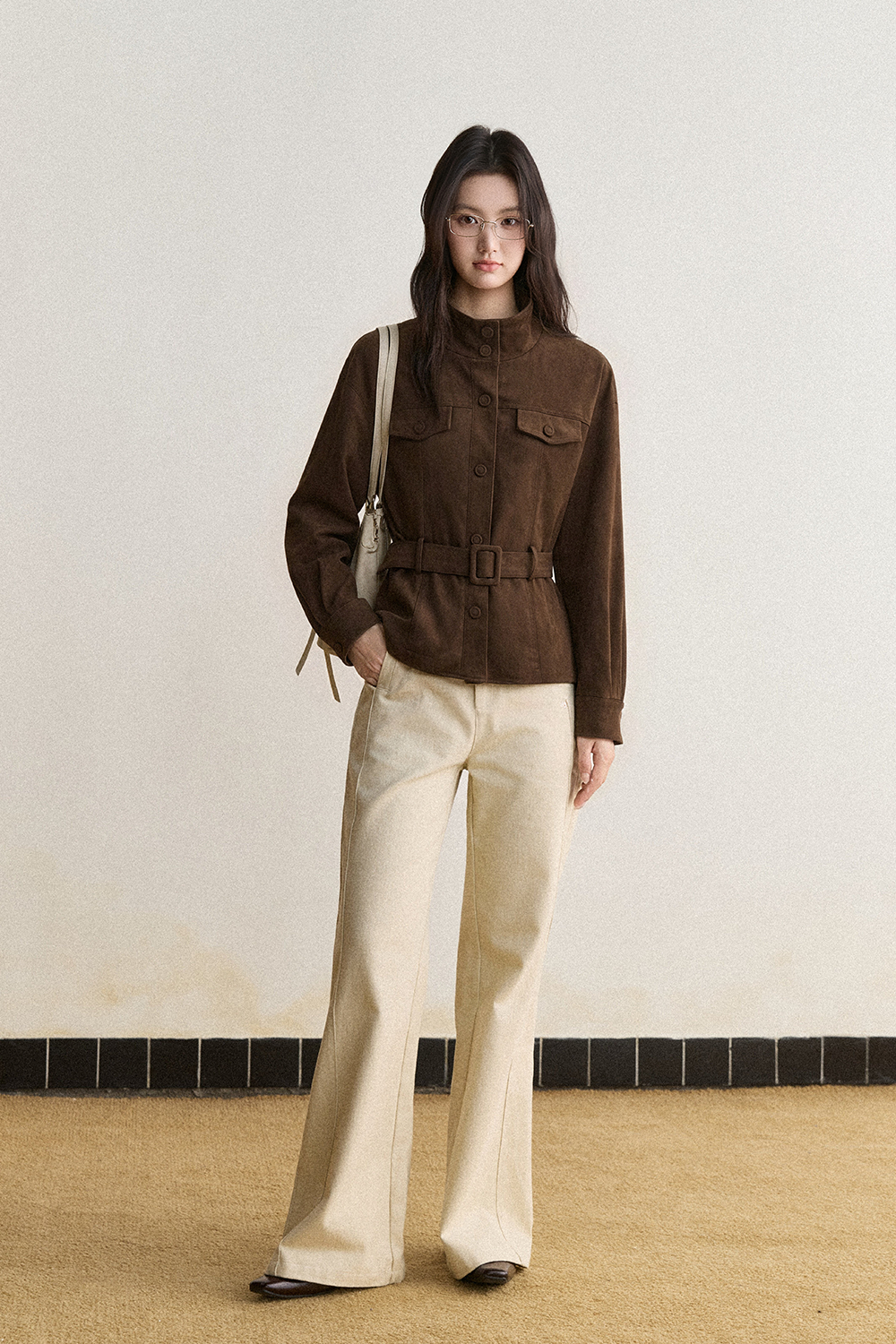 Coat+Belt for Women MISHOW