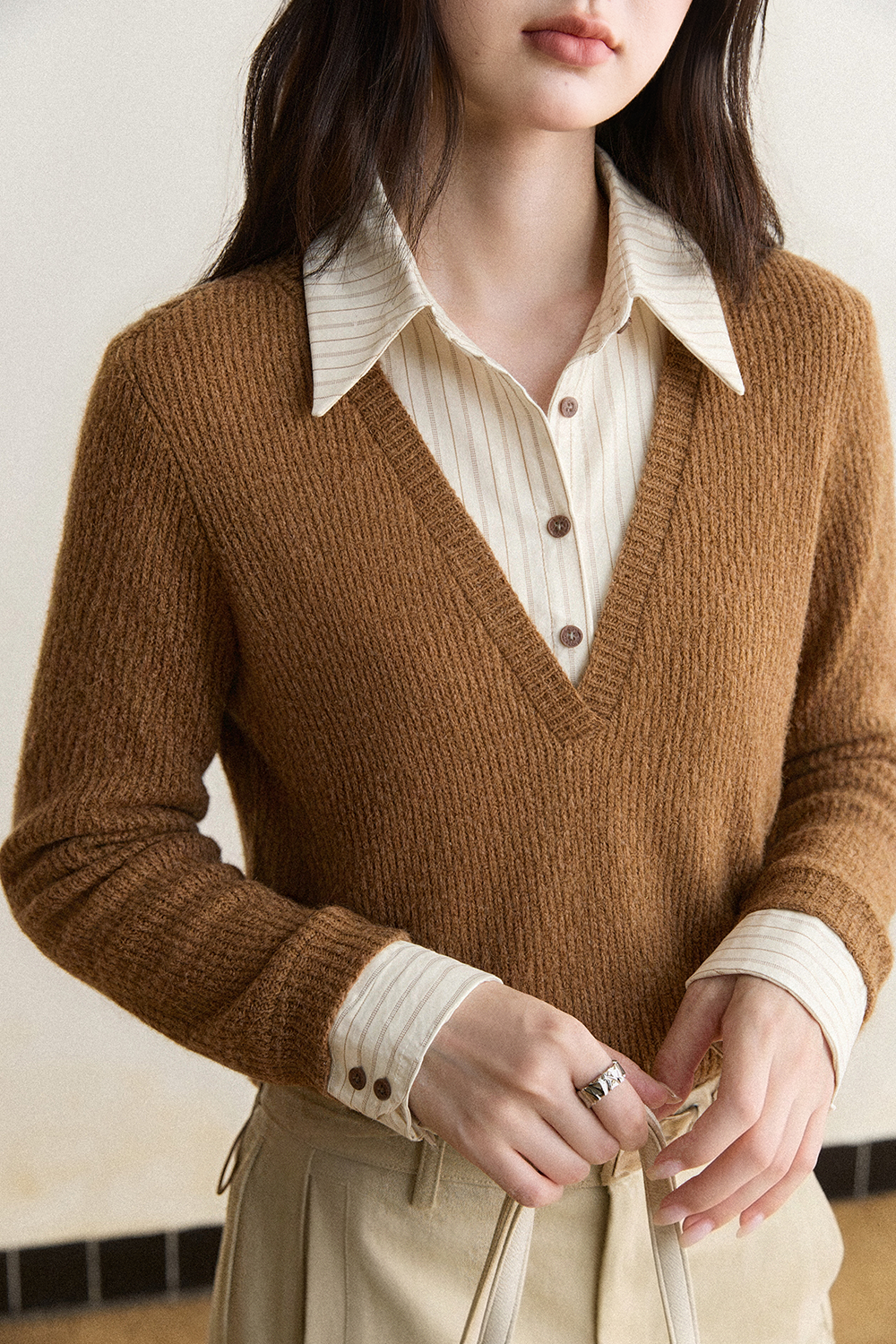 Knit Shirt for Women MISHOW