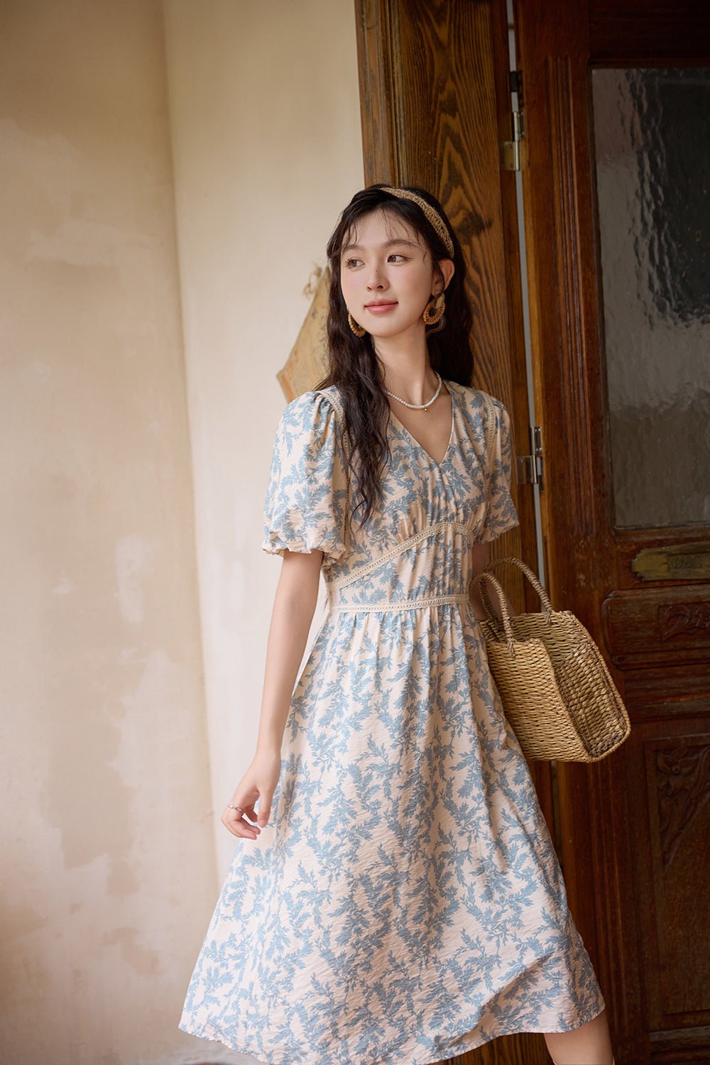 Floral Midi Dress for Women