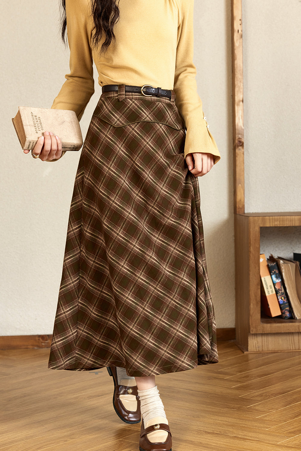 A Line Maxi Skirt for Women