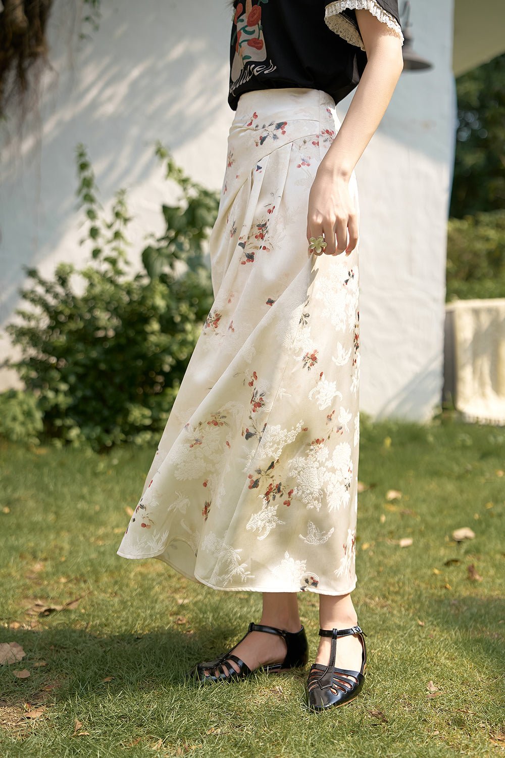 Printing Floral Maxi Skirt for Women