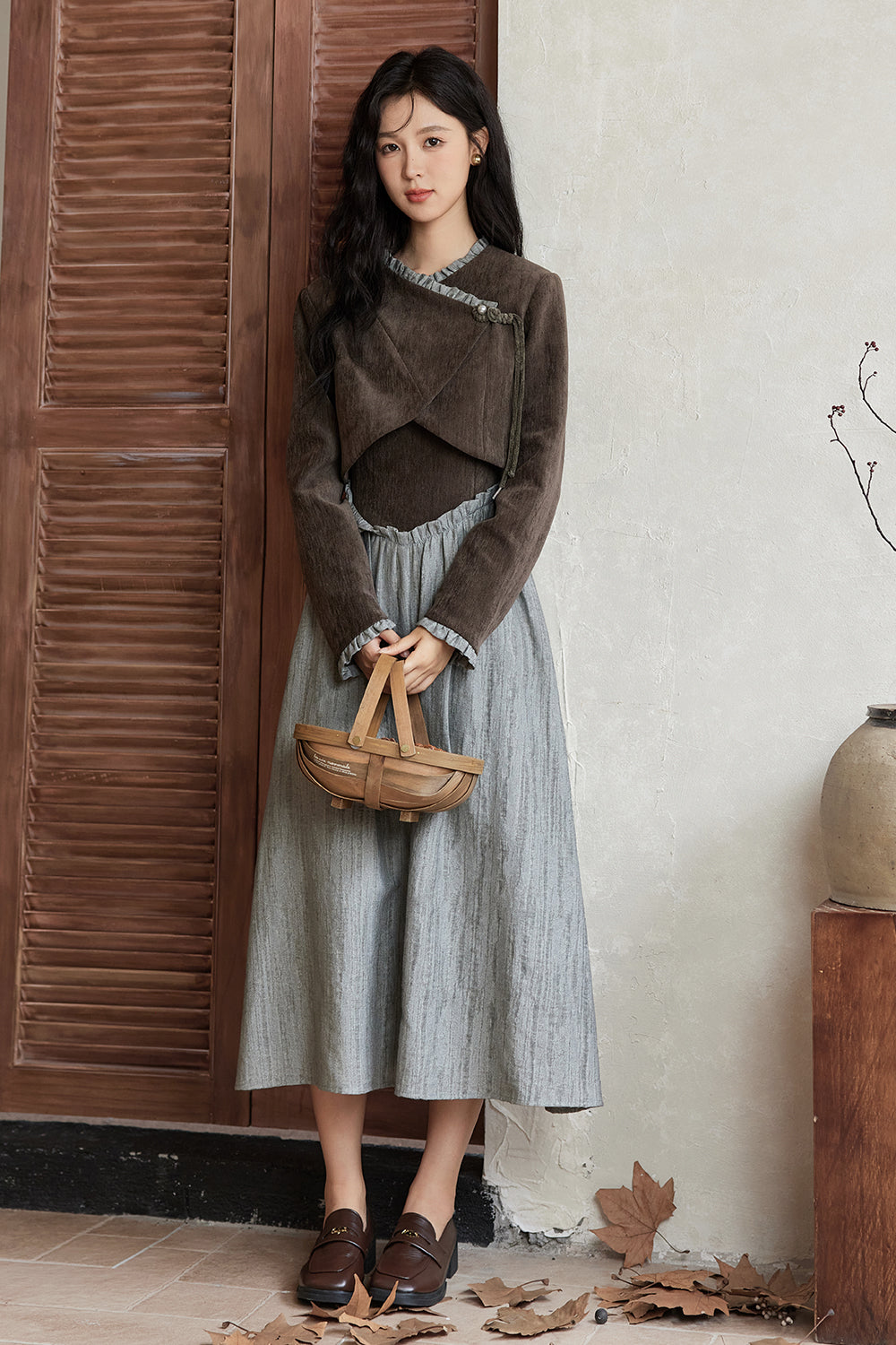 Spaghetti Strap Dress and Coat Set Separately Sold