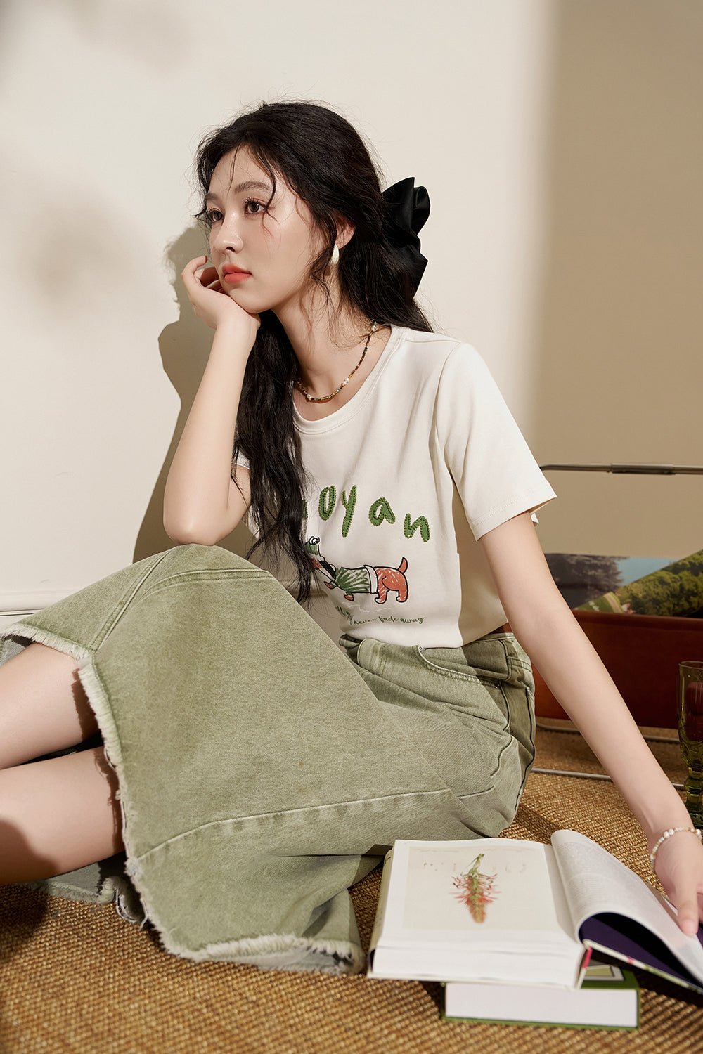 Women's Floral Printing T-shirt