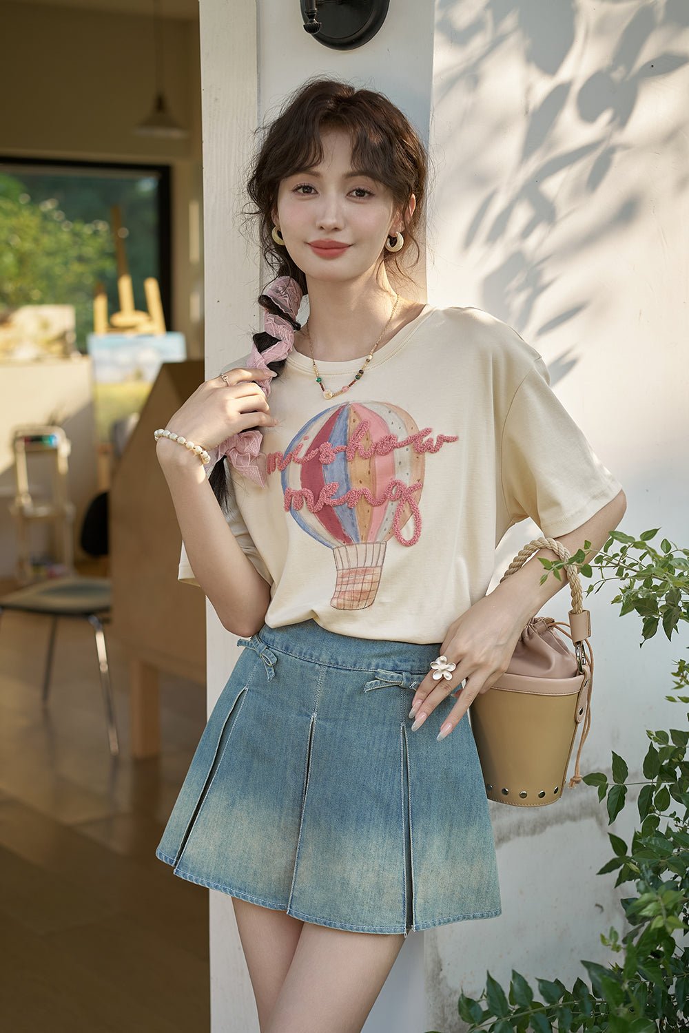 女性のためのレタープリントTシャツ