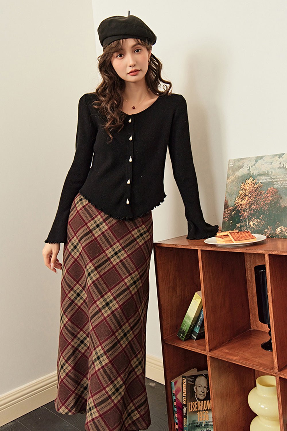 A Line Maxi Skirt for Women