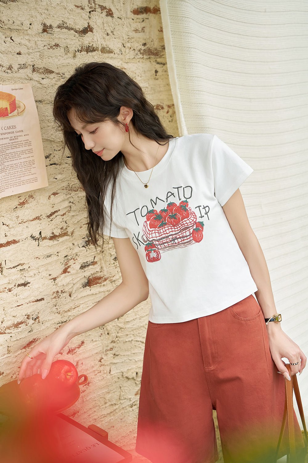 Floral Printing T-shirt for Women