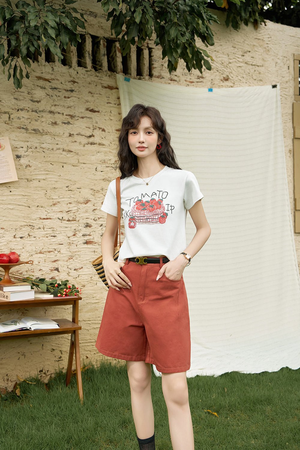 Floral Printing T-shirt for Women