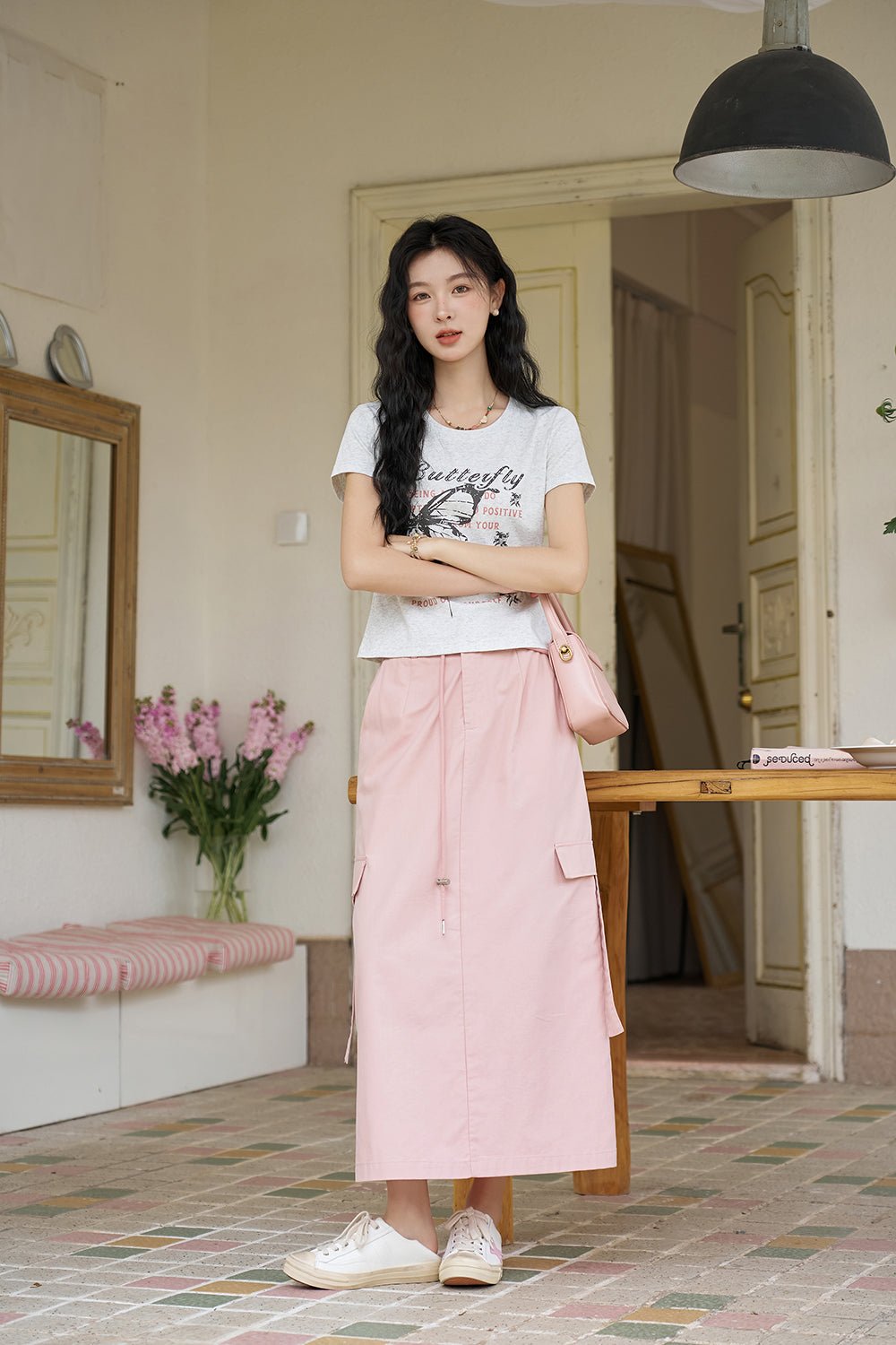 High Waist Maxi Skirt for Women - Mishow