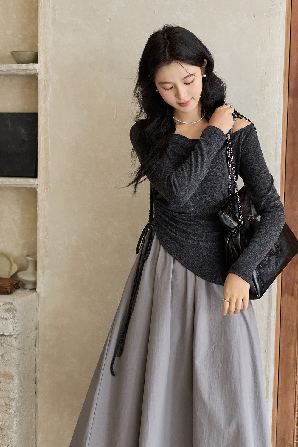 Knit Shirt+Dress Suit for Women