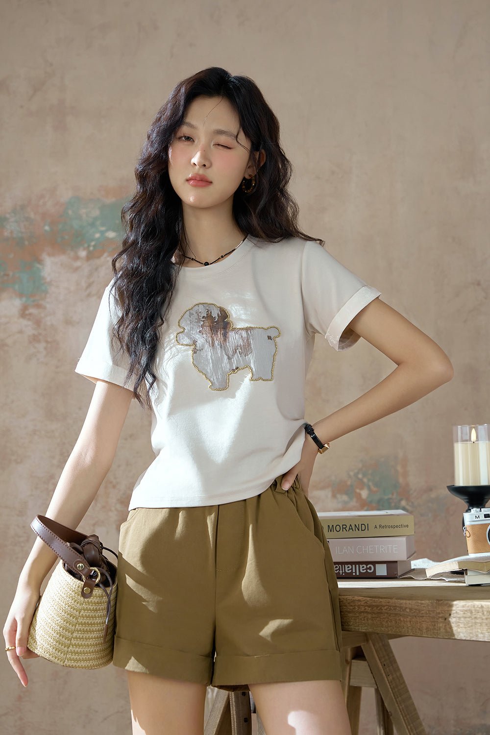 Women Petite Printing T-shirt