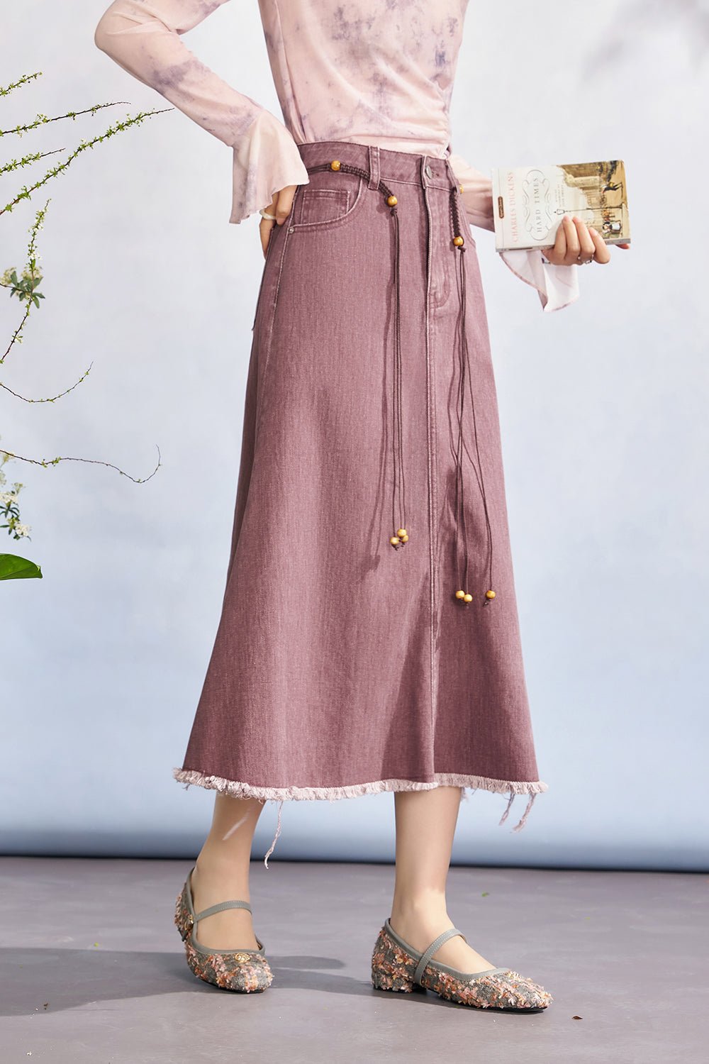 High Waist Maxi Skirt for Women