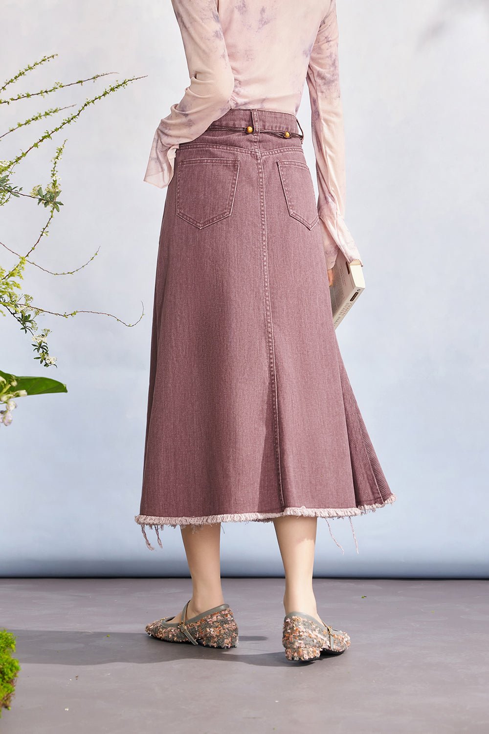 High Waist Maxi Skirt for Women