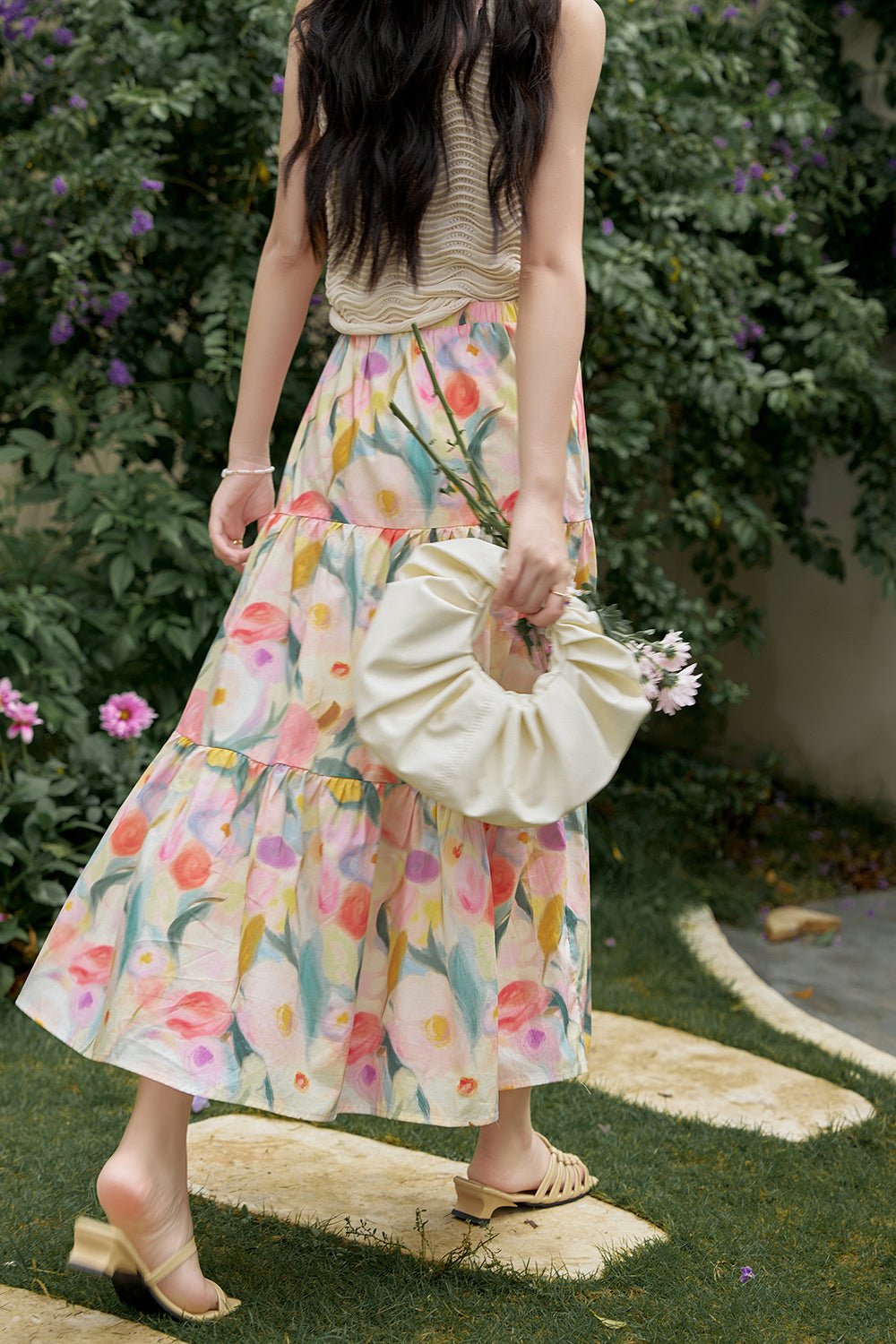 Floral Maxi Skirt for Women