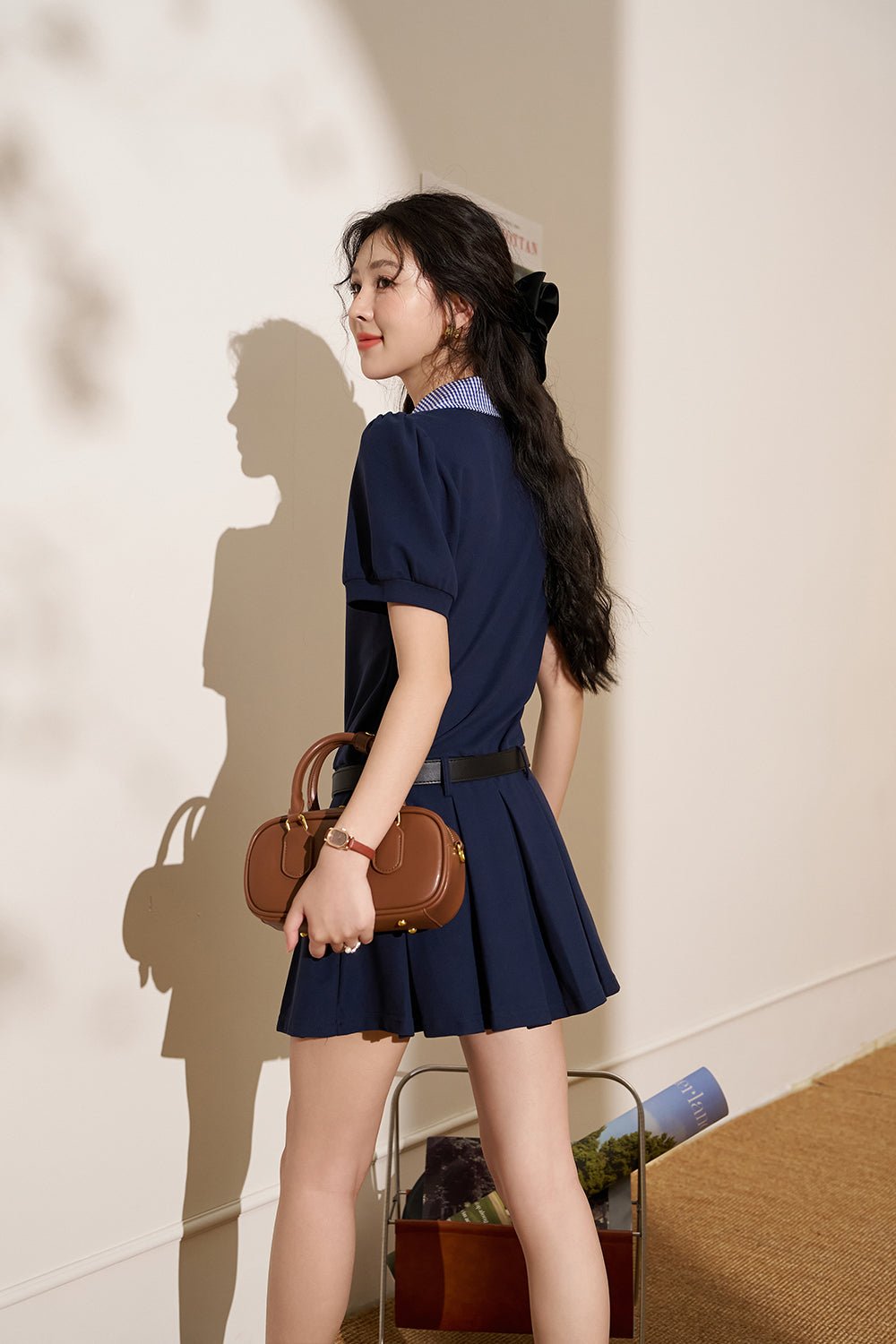 Bow Belt Mini Dress for Women