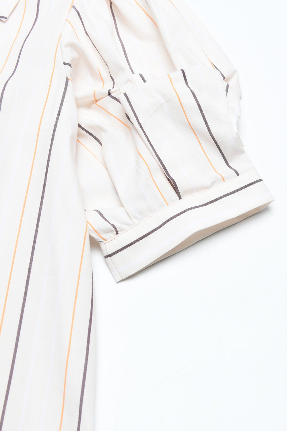 Commuter Puff Sleeve Stripe Shirts for Women