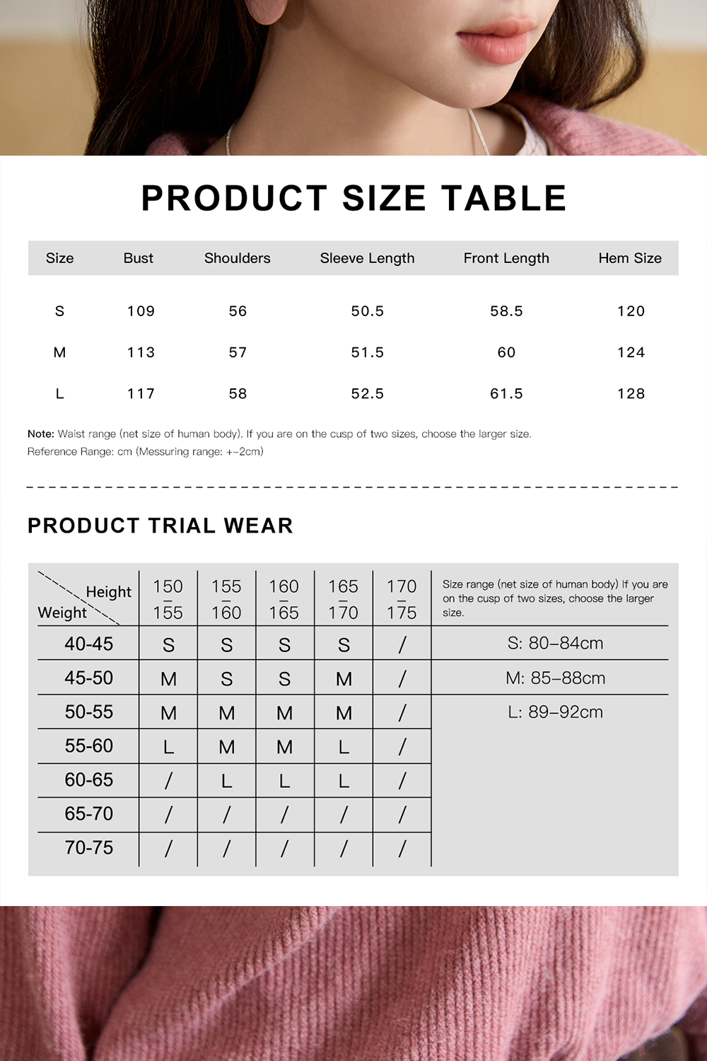 Kemeja Rajutan Dua Potong Palsu untuk Wanita