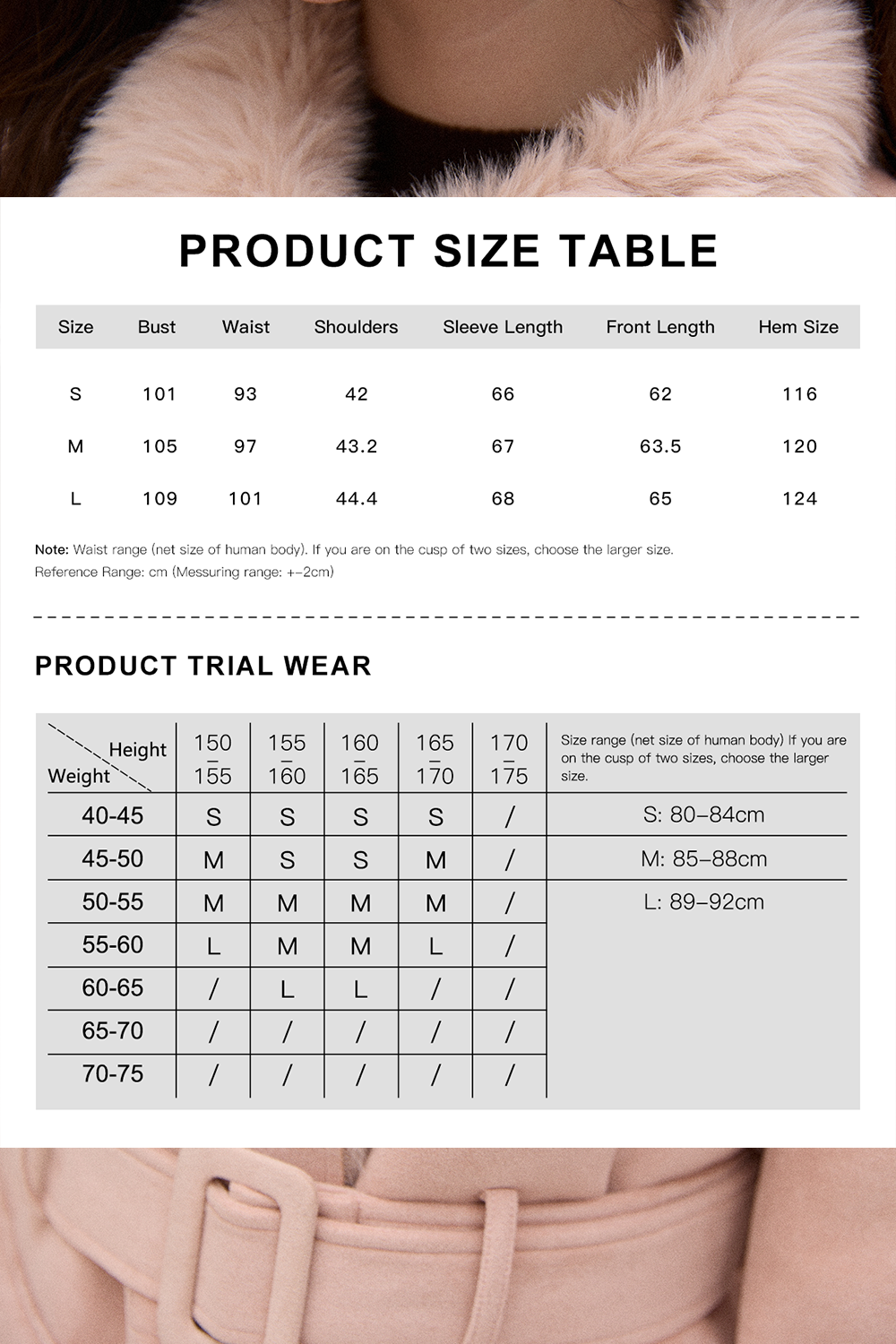 Mantel+Ikat Pinggang untuk Wanita