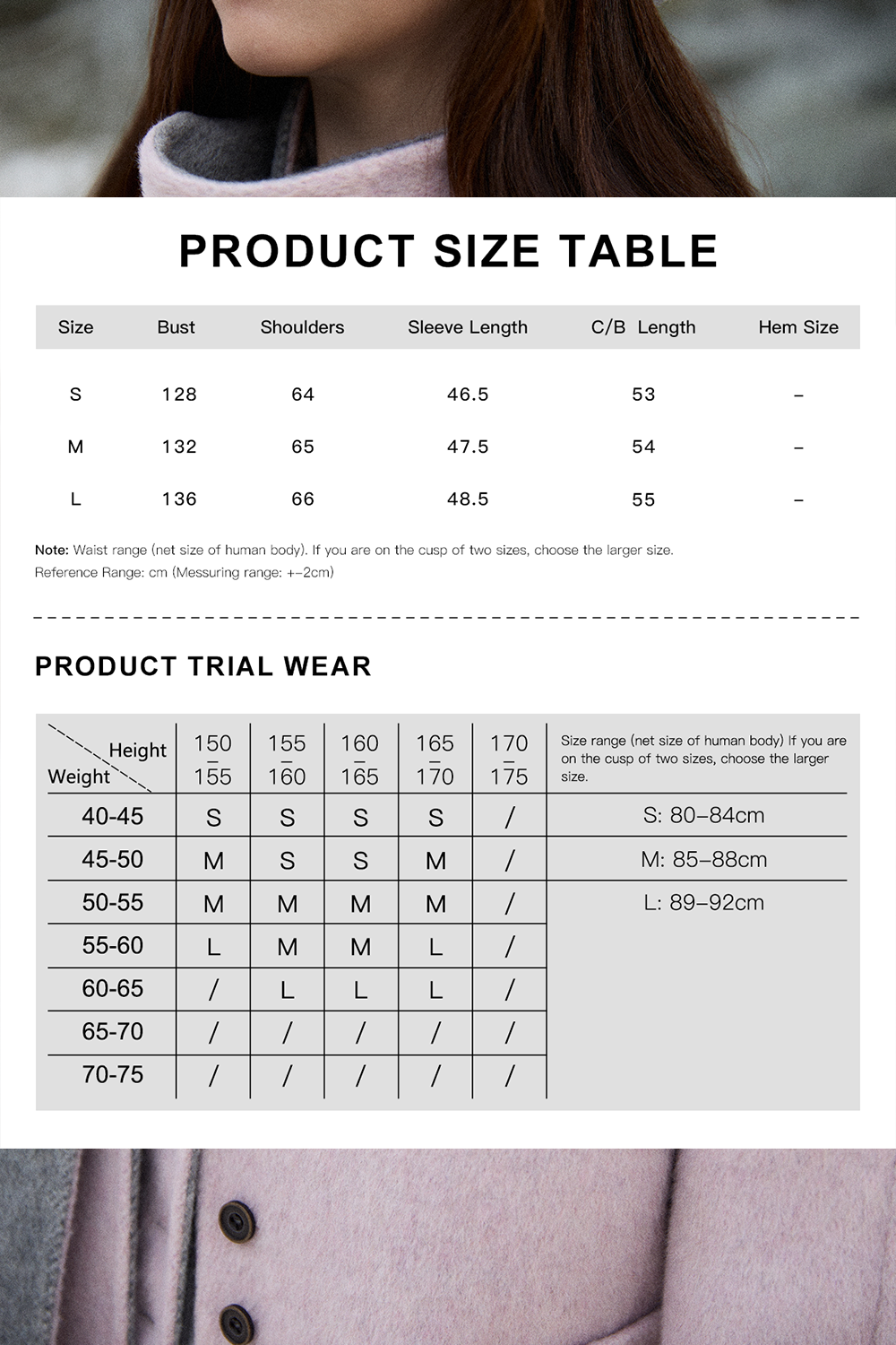 Mantel Wol + Syal untuk Wanita