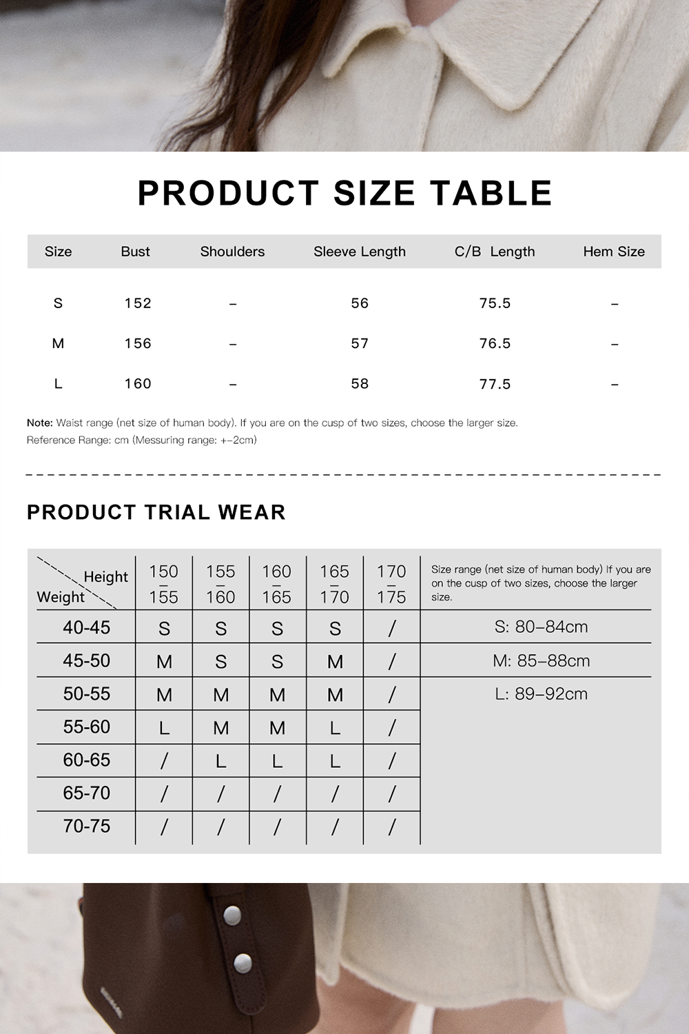 Mantel Wol + Ikat Pinggang untuk Wanita