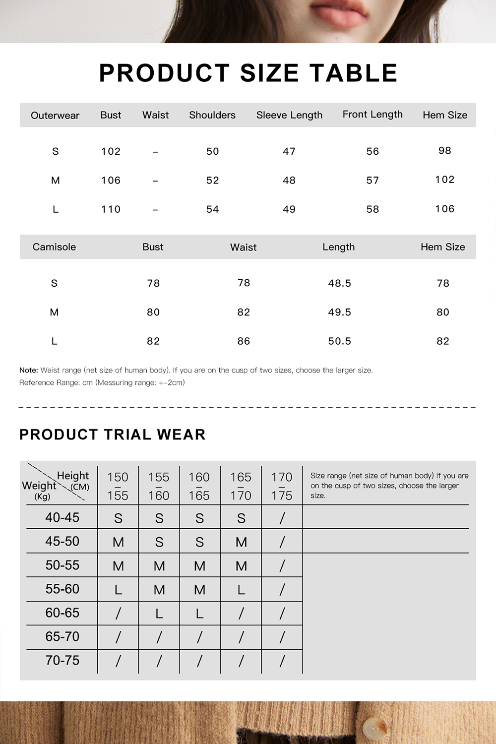 Cardigan + Camisole for Women MISHOW