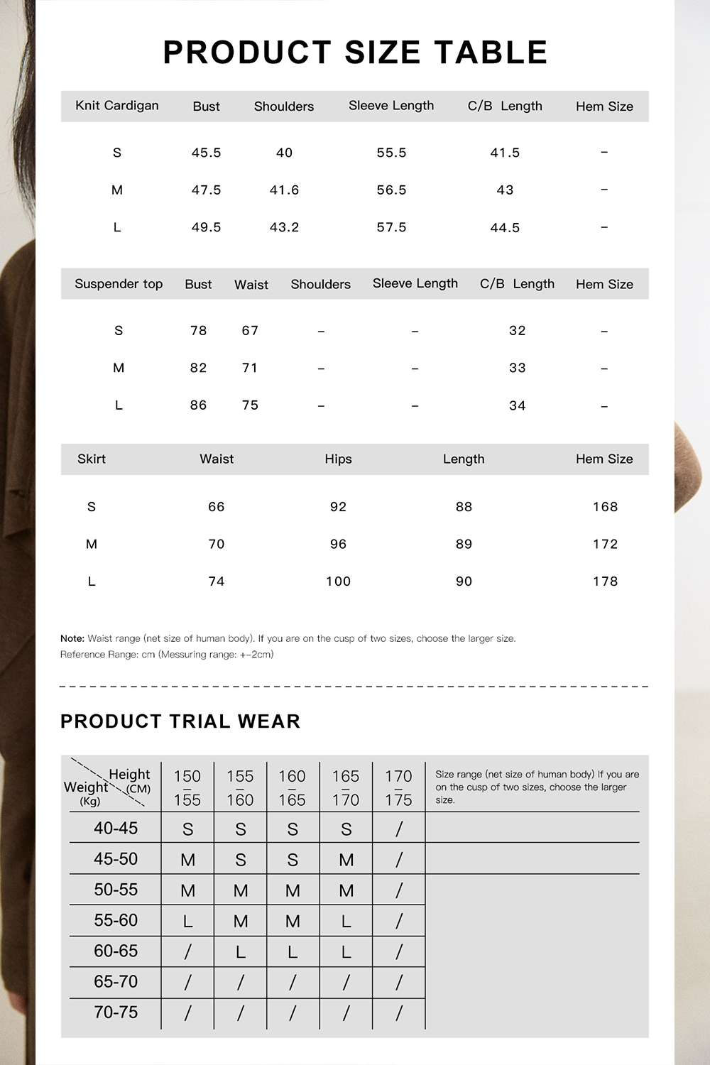 Spaghetti Strap Top + Coat + Skirt Set MISHOW