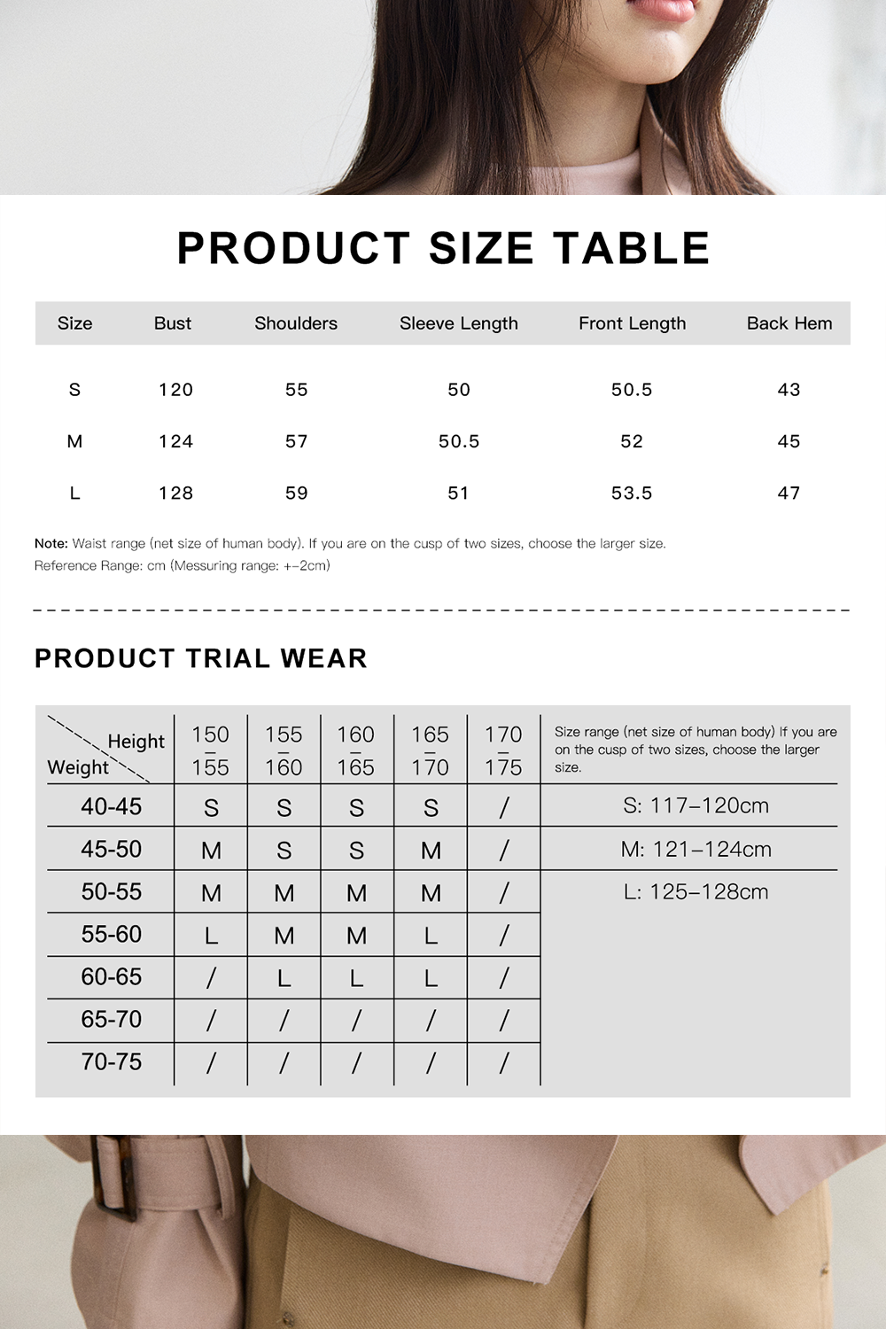 Trench Coat for Women MISHOW