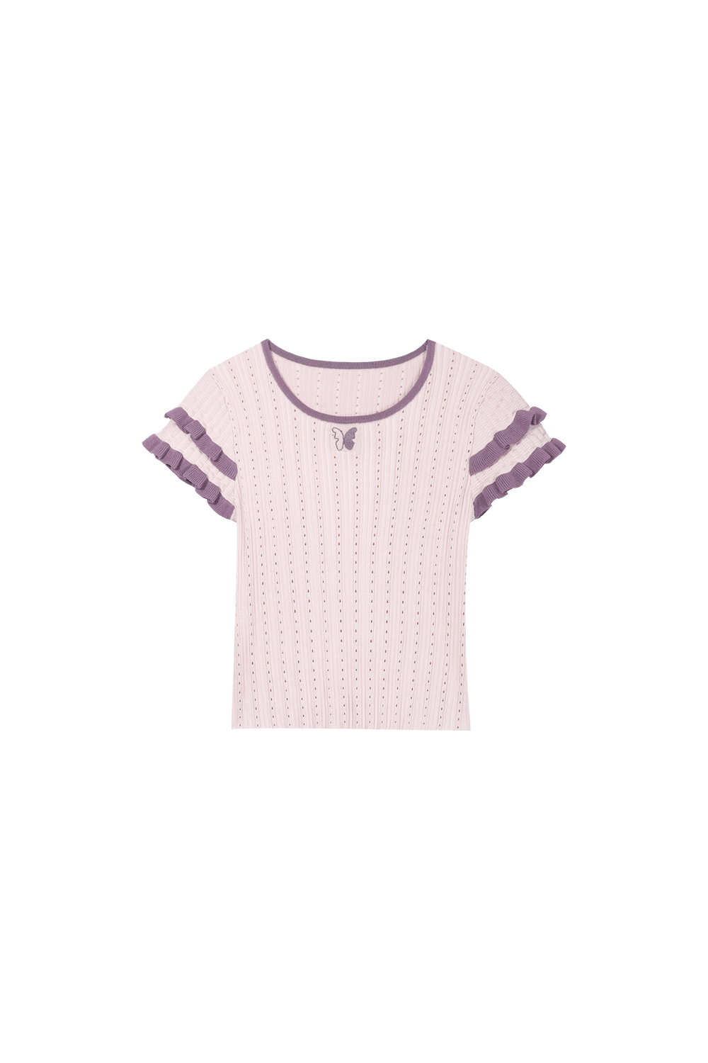 Short Sleeve Knit T-shirt for Women