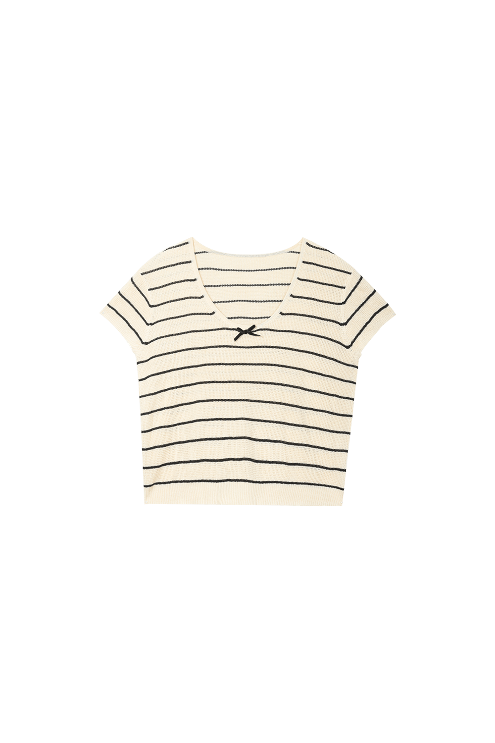 Striped Knit T-shirt for Women