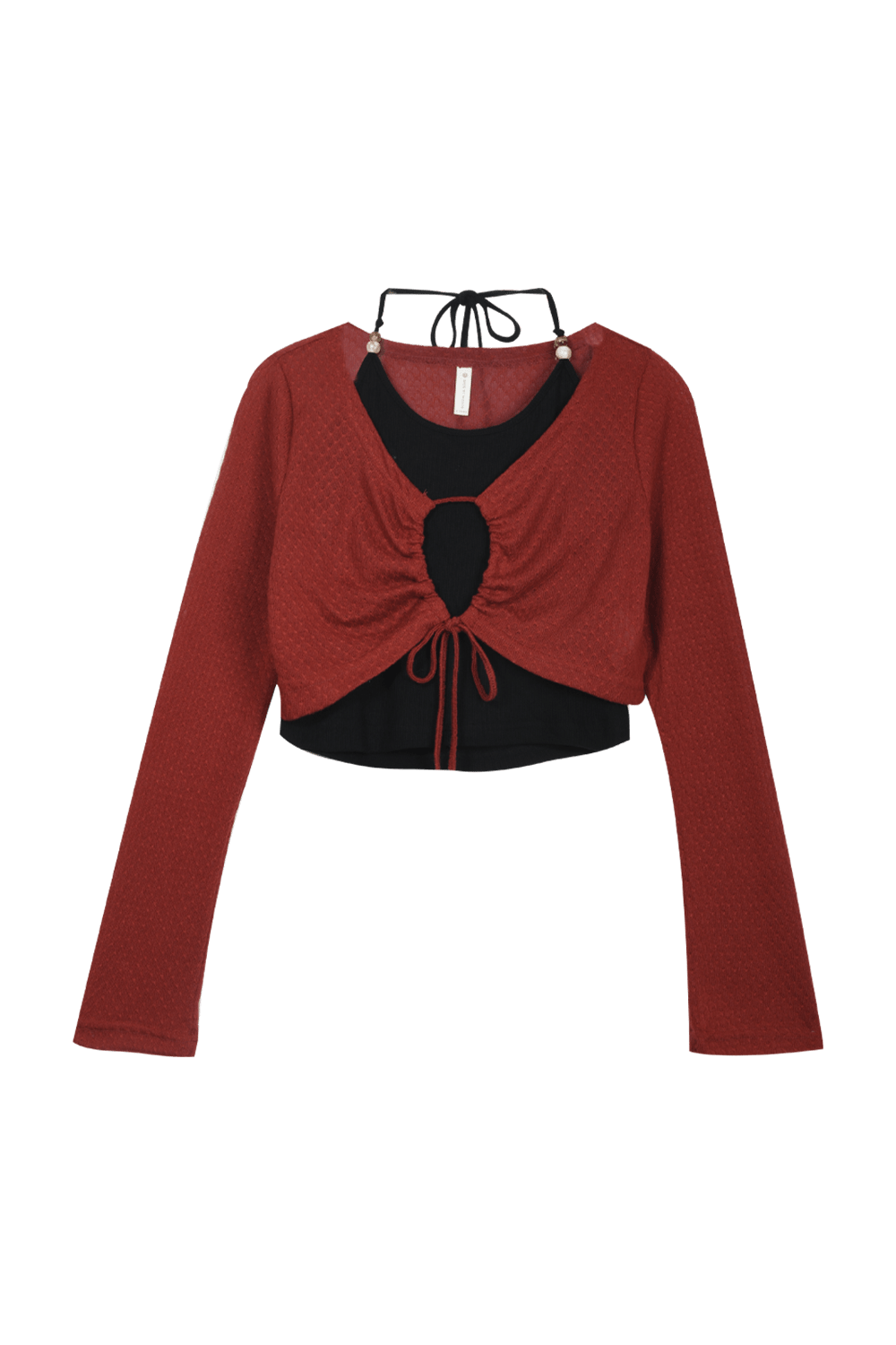 Spaghetti Strap Top and Cardigan Suit Set