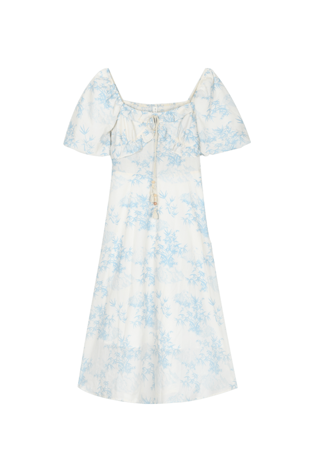 Women' Blue Floral Midi Dress