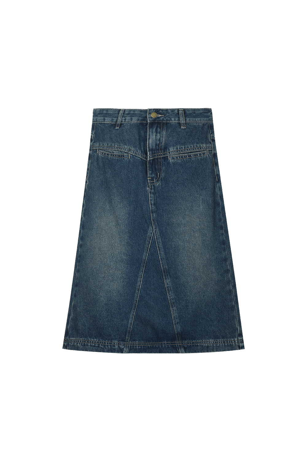 Midi Denim Skirt