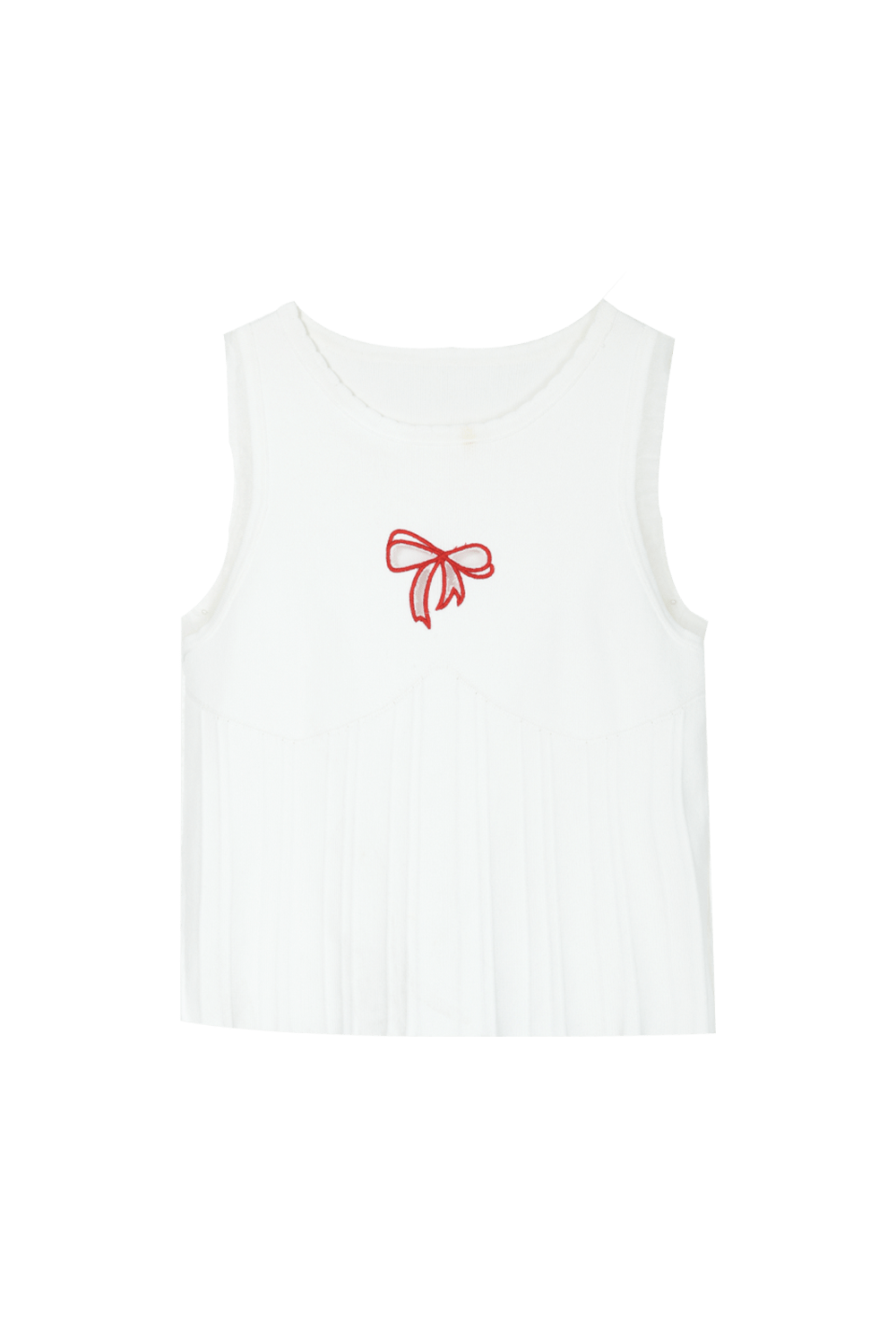 Women's White Knit Tank Top