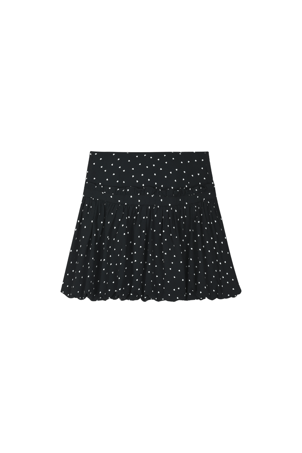 Black Floral Mini Skirt for Women